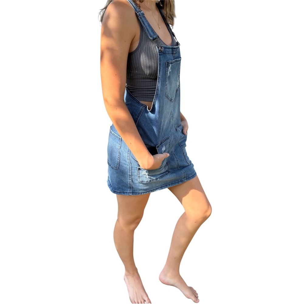 Denim Overall Dress SO Women’s Small Jumper